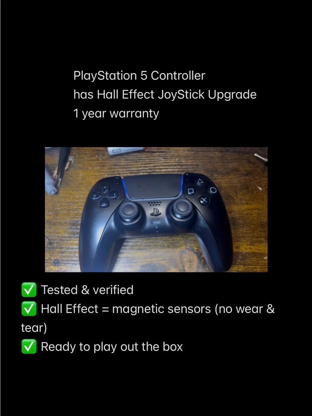 Sony DualSense Wireless Controller - Black with Blue Accents